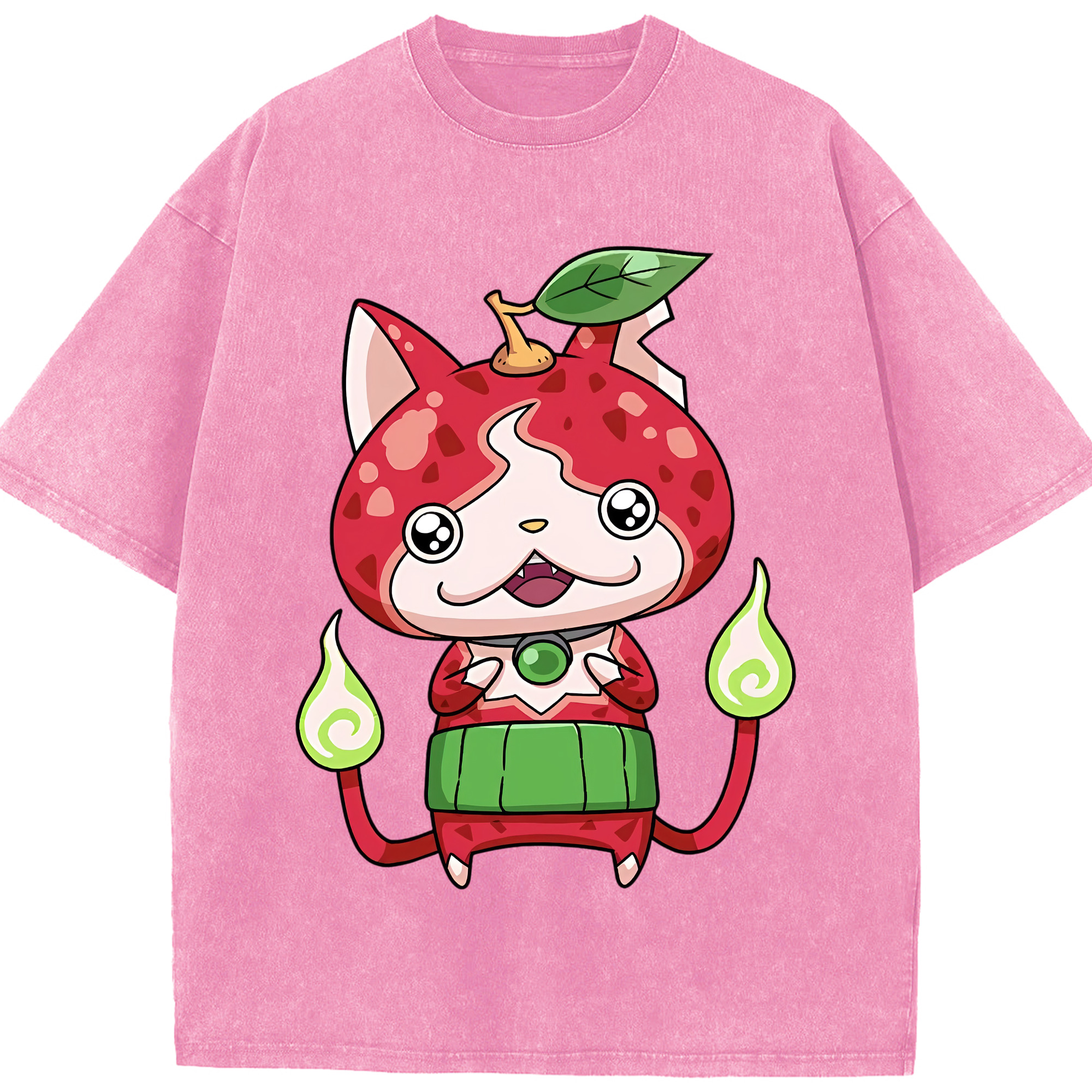 （画像用） 妖怪ウォッチ Yo-kai Watch 綿100% ヴィンテージ風 半袖Tシャツ（フロントプリント）